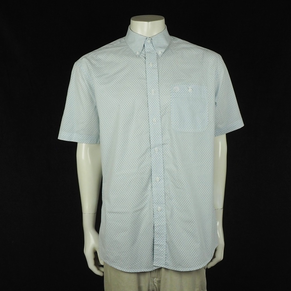 New Wrangler George Strait Button Down Shirt Mens Medium White Western Camp
